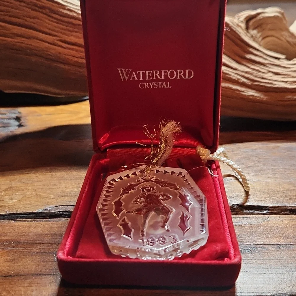 🎉Vintage Waterford Crystal Ornament - Ten Lords-a-Leaping